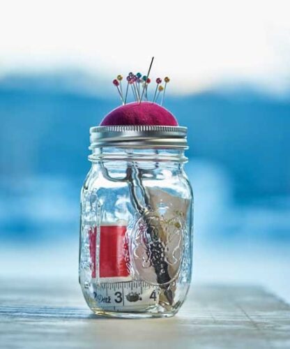 DIY Mason Jar Sewing Kit
